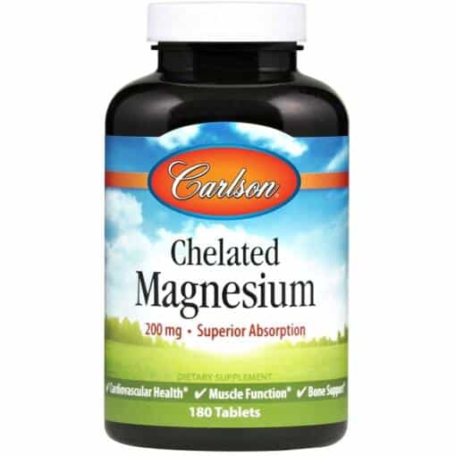 Carlson Labs - Chelated Magnesium 180 tablets