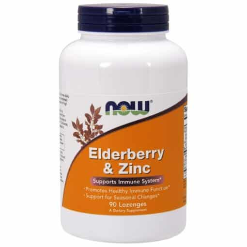 NOW Foods - Elderberry & Zinc 90 Lozenges