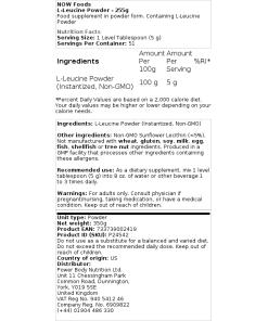 L-leusiinijauhe - 255 grammaa - Image 2