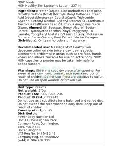 MSM Sun Hud Liposomi Lotion - 237 ml - Image 2