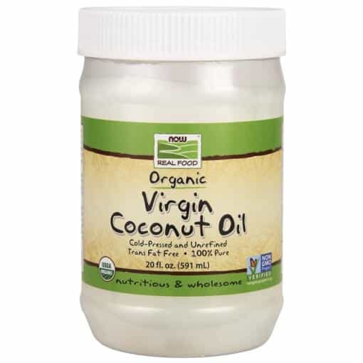 NOW Foods - Virgin Coconut Cooking Oil Organic - 100% Pure - 591 ml.
