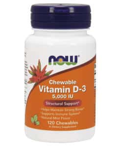 D3-vitamiini, 5000 IU (purutabletit) - 120 purutablettia - Image 4