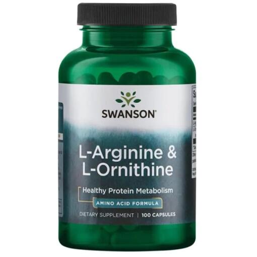 Swanson - L-Arginine & L-Ornithine - 100 caps