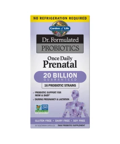 Dr. Formulerede probiotika én gang dagligt prænatalt holdbart 30 kapsler