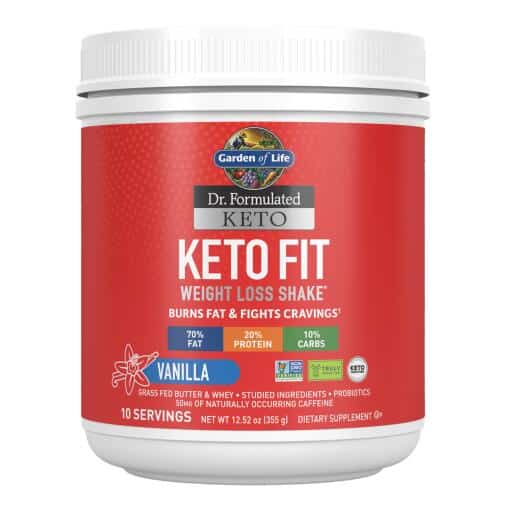 Dr. Formuleret Keto Fit Vægttab†* Shake Vanilla 12