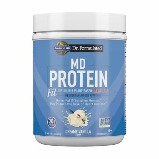 Dr. Formuleret MD Protein Fit Bæredygtig plantebaseret vægttab† Cremet vanilje 21