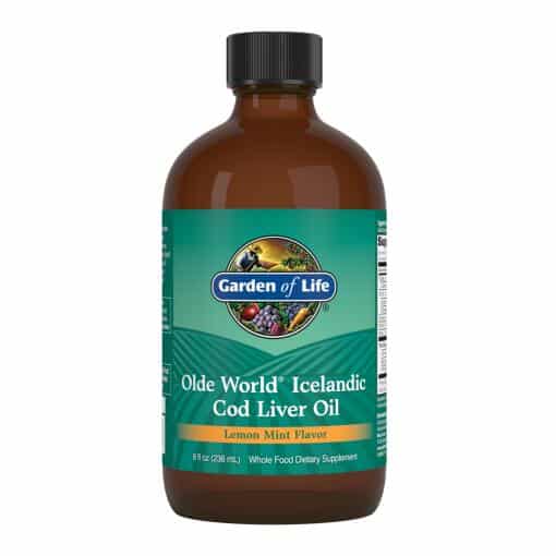 Olde World Islandsk torskeleverolie Citronmynte - 8 fl oz (236 ml) væske