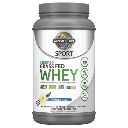 SPORT Certified Grass Fed Whey Vanilla 22