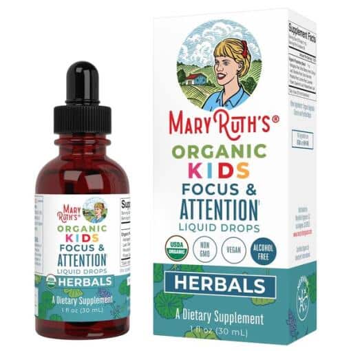Organic Kids Focus & Attention Liquid Drops - 30 ml.