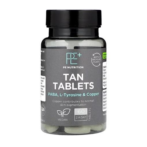 PE Nutrition Tan Tablets - 60 vegan tablets