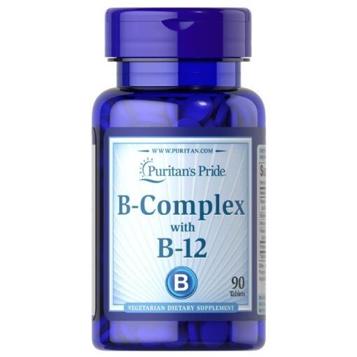 B-Complex with B-12 - 90 tablets