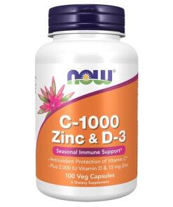 C-1000 Zinc & D-3 - 100 vcaps