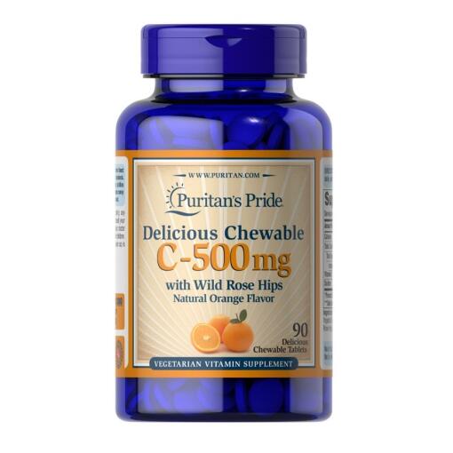 Delicious Chewable Vitamin C with Wild Rose Hips