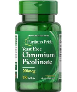Puritan's Pride - Kromipikolinaatti, 200 mcg - 100 tablettia