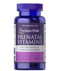 Puritan's Pride - Raskausajan vitamiinit - 100 tablettia