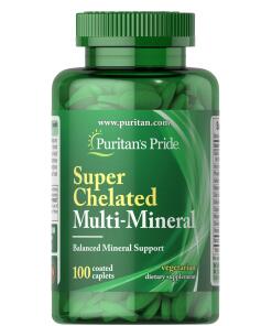 Puritan's Pride - Super Kelatoitu Monimineraali - 100 tablettia