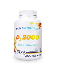 Allnutrition - D-vitamiini 2000, 2000 IU (EAN 5902837755304) - 200 kapselia
