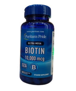 Puritan's Pride - Biotiini, 10 000 mcg - 100 pehmeää gelatiinikapselia