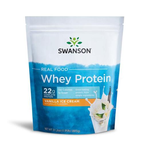 SWANSON Real Food Whey Protein Vanilla 885g