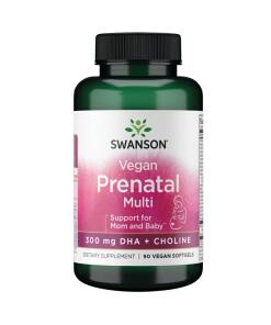 SWANSON Vegan Prenatal Multi z DHA i Cholin¹