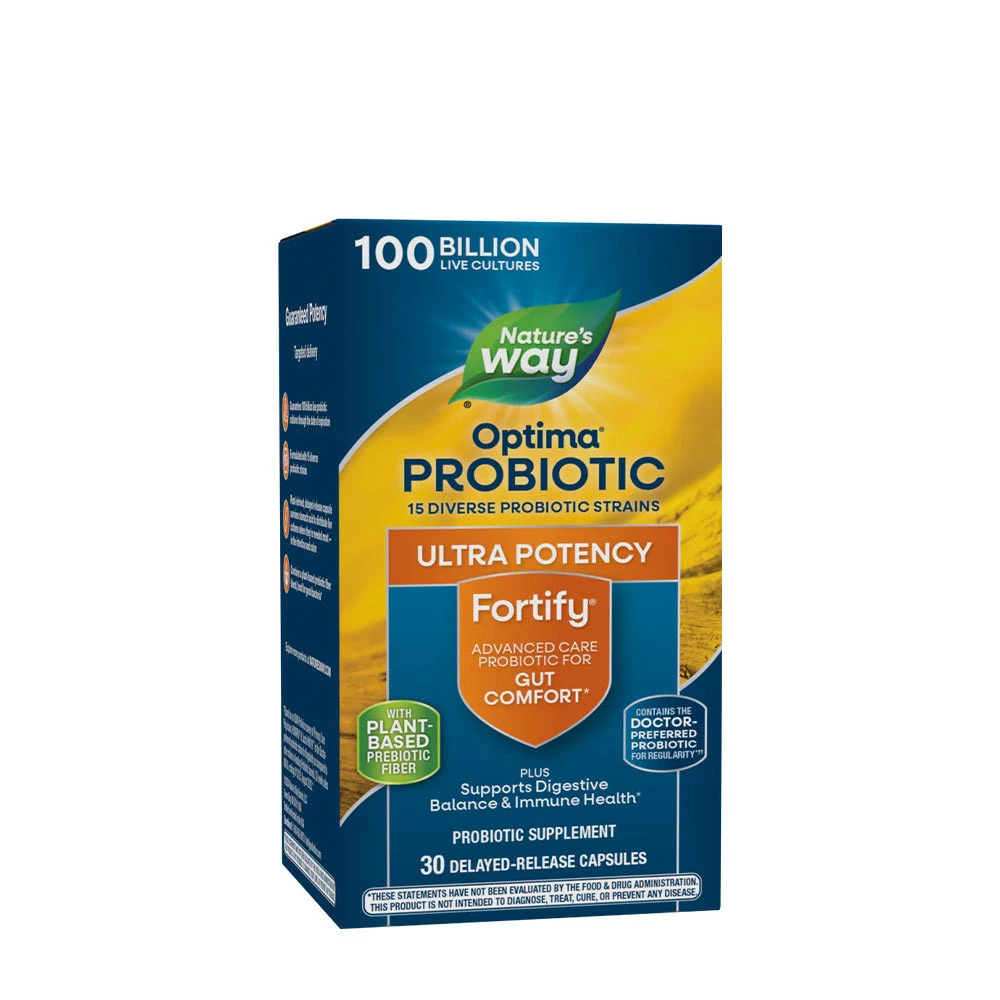 Nature&apos;s Way Fortify Optima 100 miljardin probiootti (30 kapselia)