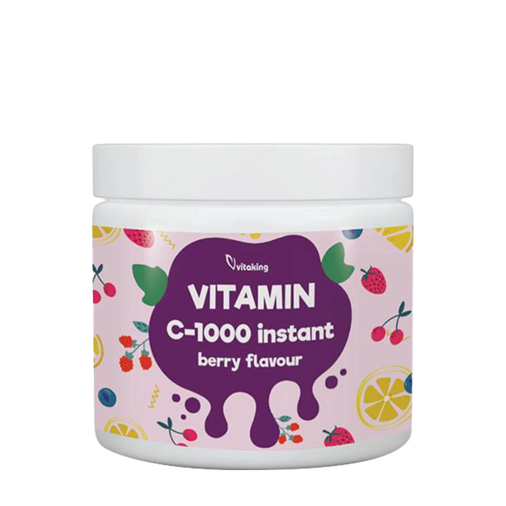 Vitaking - Vitaking Heti Valmis Ylimääräinen C-vitamiinijauhe (400 g, Mustaherukka)