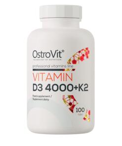 Vitamin D3 4000 + K2 - 100 tablets