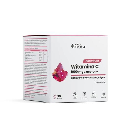 AURA HERBALS Natural Vitamin C 1000 mg from acerola