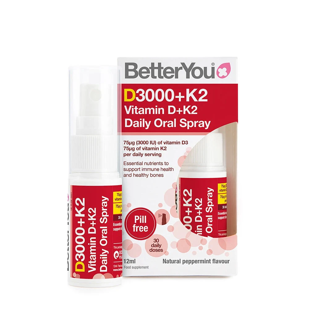 DLux+ Vitamin D+K2 Daily Oral Spray - 12 ml.