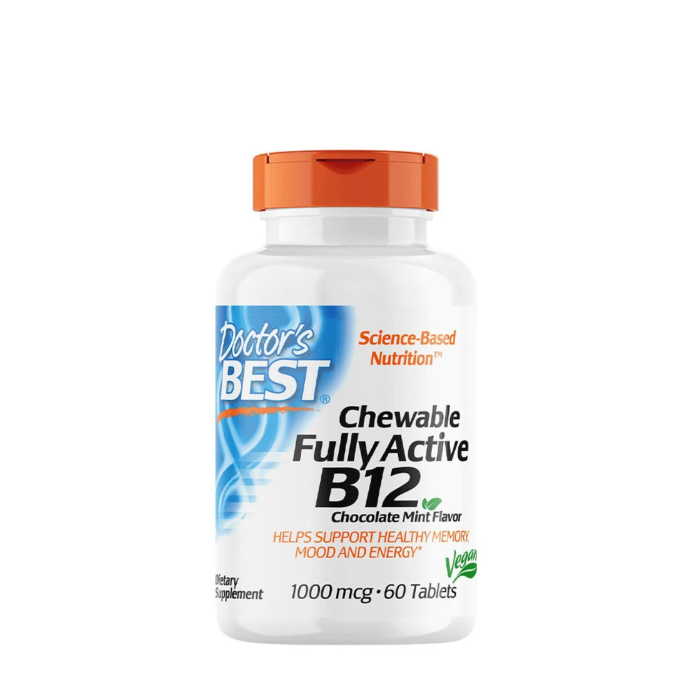Doctor's Best - Chewable Fully Active B12 1000 mcg (60 Tablets