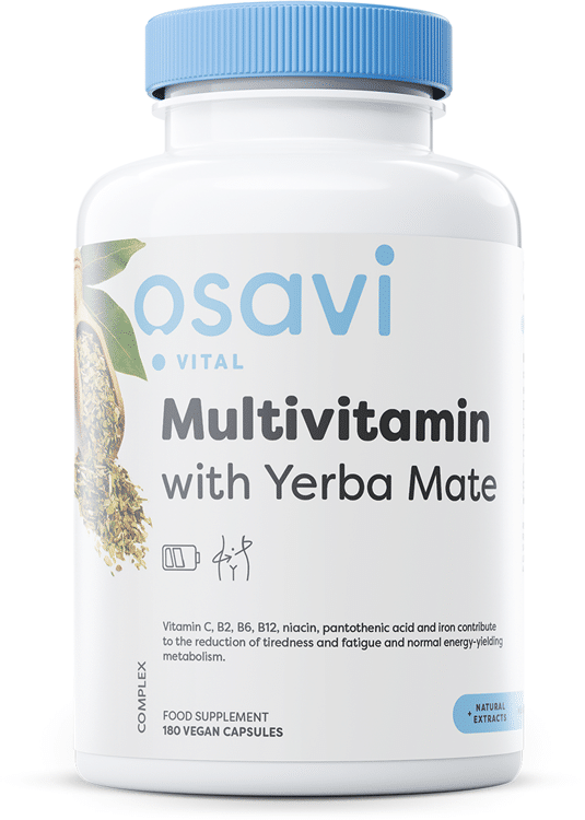 Multivitamin med Yerba Mate - 180 veganske kapsler