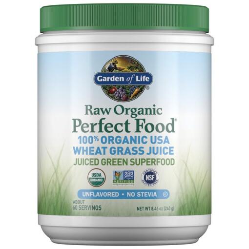 Rå Økologisk Perfekt Mad 100% Økologisk Amerikansk Hvedegræsjuice - 240g