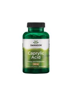 SWANSON Kwas kaprylowy 600mg 60 kaps