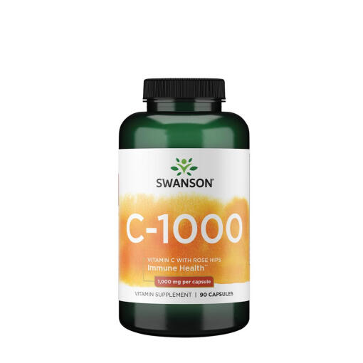 SWANSON Witamina C1000 + dzika ró¿a 90 kaps