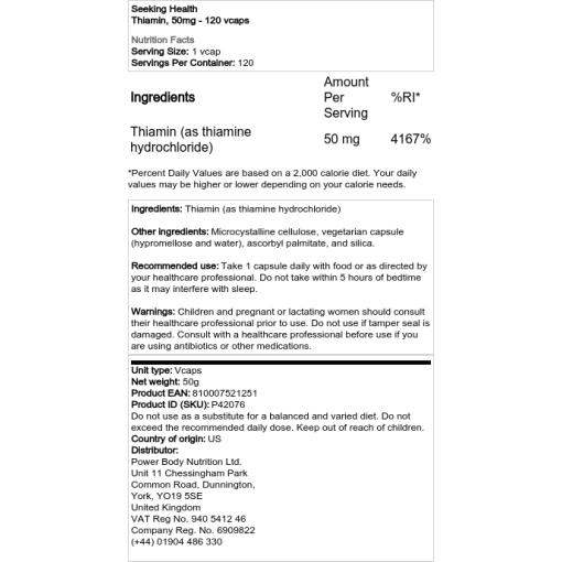 50 mg - 120 vegetabilske kapsler