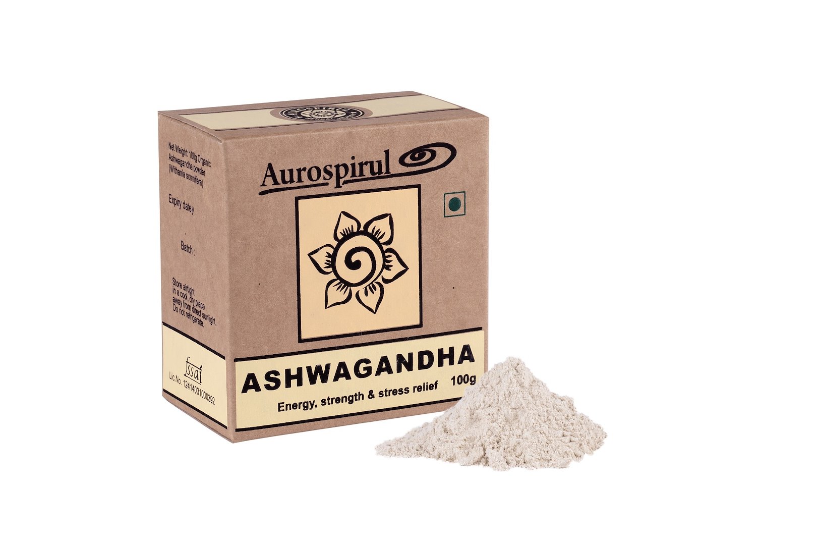 AUROSPIRUL Ashvagandha Powder (100 g / 3