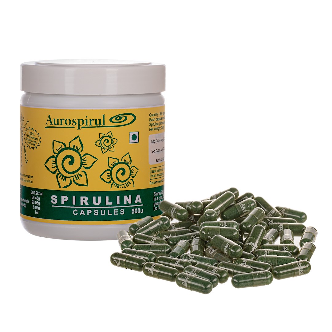 AUROSPIRUL Spirulina (500 caps)