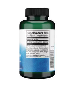 Asetyyli-L-karnitiini, 500 mg - 100 kapselia - Image 3