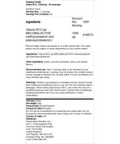 5000 mcg - 60 pastiller