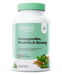 Ashwagandha + Rhodiola & Ginseng - 120 vegan caps
