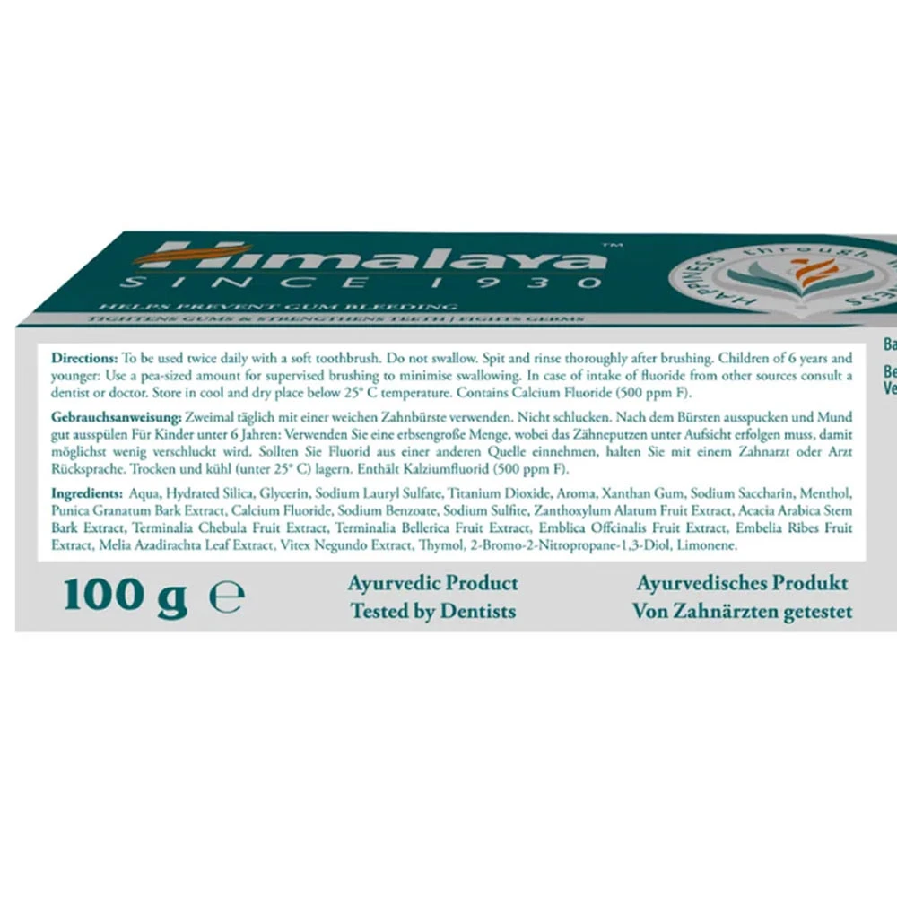 Ayurvedisk Tandcreme med Naturlig Fluorid - 100g - Image 2