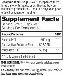 Betaiini HCl - 120 kapselia - Image 5