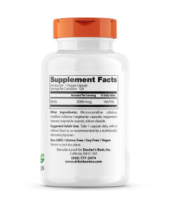 Biotiini, 5000 mcg - 120 kapselia - Image 3