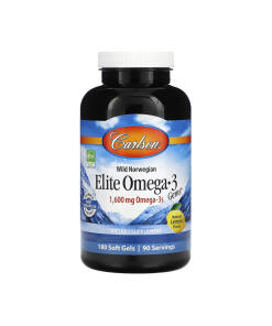 Carlson Labs Elite Omega-3 Gems 1600 mg, 180 pehmeää kapselia - Image 2