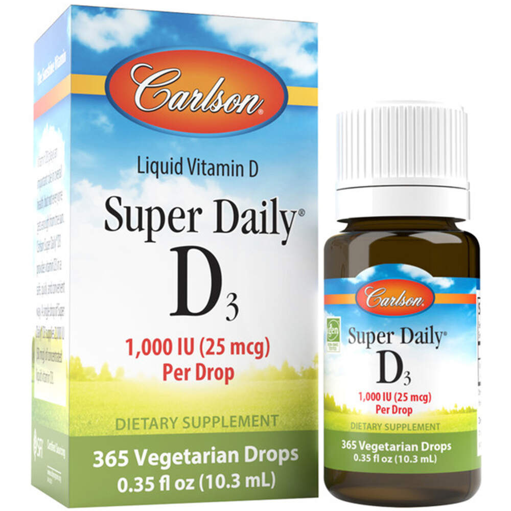 Carlson Labs Super Daily D3 1000 IU, 10,3 ml - Image 2