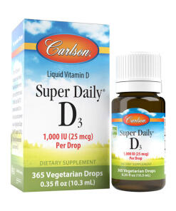 Carlson Labs Super Daily D3 1000IU 10.3ml