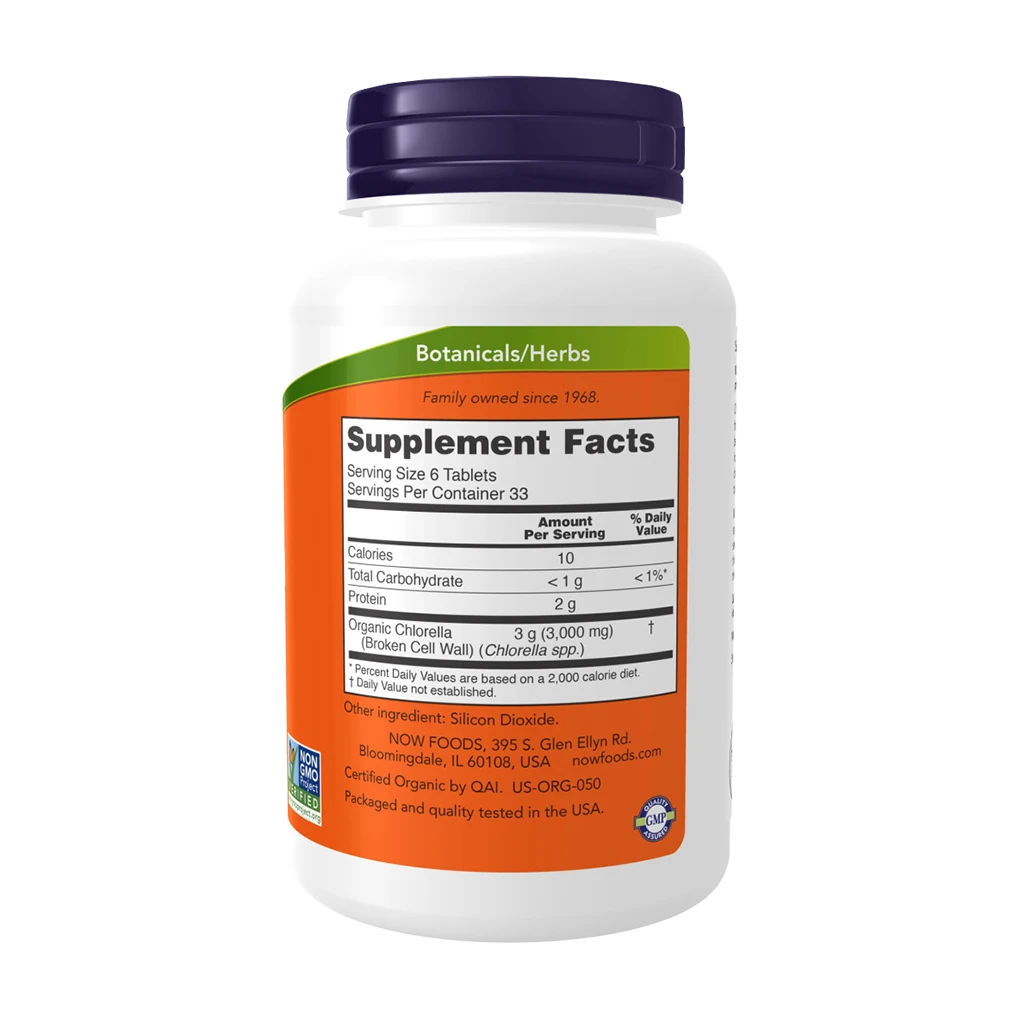 Chlorella, 500 mg luomu - 200 tablettia - Image 3