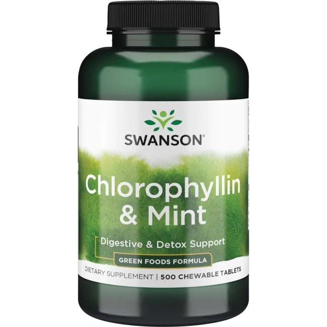Chlorophyllin & Mint - 500 chewable tablets