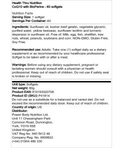 CoQ10 BioPerine - 60 kapselia - Image 2