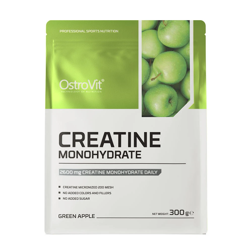 OstroVit - Kreatiinimonohydraatti, vihreä omena - 300 g - Image 3
